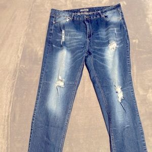 Jeans By Jack David Jeans Distressed Front Back